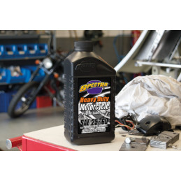 Huile moteur Spectro USA Heavy Duty SAE 25 W 60 pour Harley-Davidson 745059 Huile Spectro USA