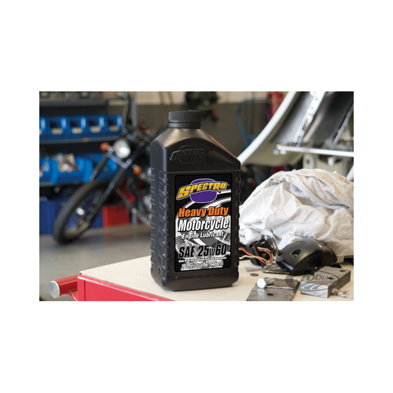 Huile moteur Spectro USA Heavy Duty SAE 25 W 60 pour Harley-Davidson 745059 Huile Spectro USA