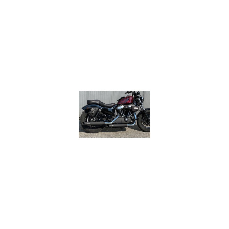 Silencieux d’échappement MCJ réglables homologués noirs pour 2017 au présent Sportster européens 749954 Pièces pour Harley-Da...