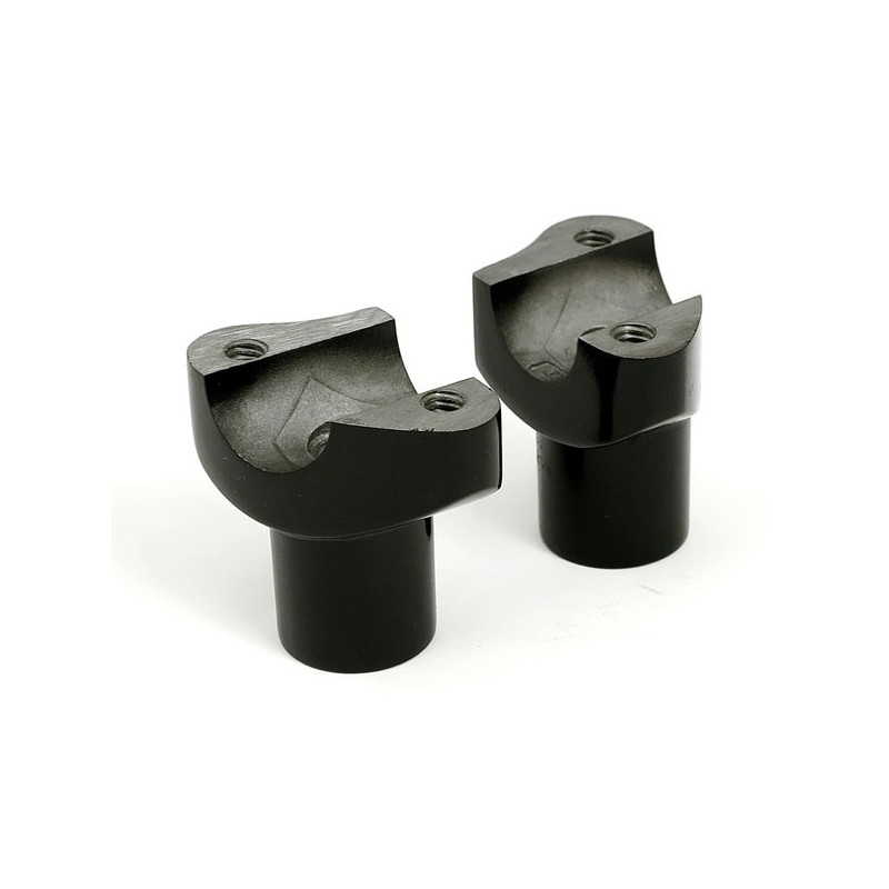 Risers noirs aluminium de 2" (5 cm) OEM 56116-82A pour Harley-Davidson M904373 Risers et potences de guidon