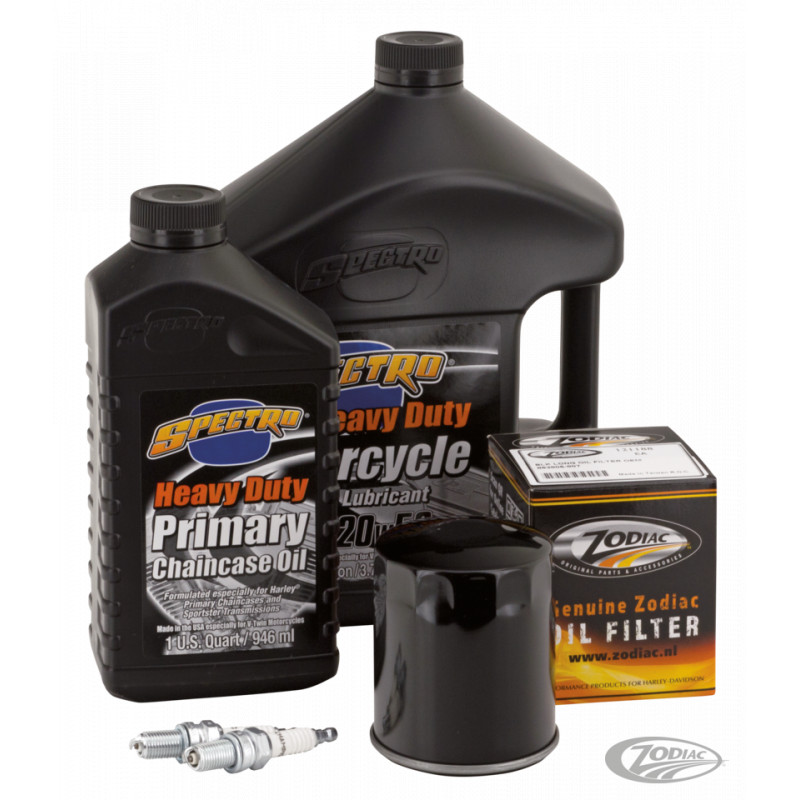 Kit vidange moteur, boite et primaire Spectro USA avec bougies et filtre noir Z740663 Kits Vidanges Spectro USA