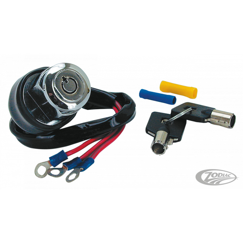 Contacteur d'allumage à clé ronde 3 positions (OEM 71428-90B) 370130 Contacteurs à clés