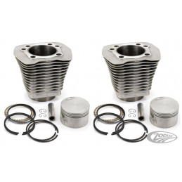 Kit cylindres pistons prêts à installer finition aluminium pour 1200 Evolution Sportster (OEM 16447-88) 712056 Pièces pour Ha...