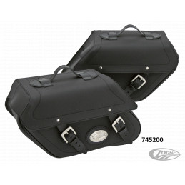 Kit de sacoches K-DRIVE/LONGRIDE "CLICK & LOCK" noires Iparex à détachage rapide 745200 Sacoches pour Sportster