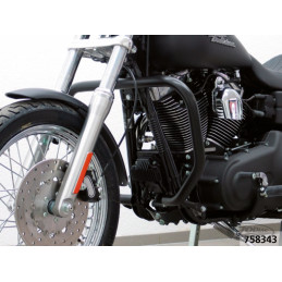 Pare cylindre noir pour Dyna 2006-2017 758343 Pièces pour Harley-Davidson
