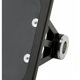 Support pour montage de plaque latérale sur l'axe de roue noir 751619 Supports feux arrière et plaque