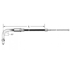 Cable de gaz retour 39" (99 cm) 114762 Cables de gaz et embrayage