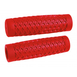 Poignées VANS rouge pour guidon de 1" (25.4 mm) 782922 Pièces pour Harley-Davidson