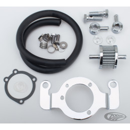 Support de carburateur et filtre à air avec kit reniflards 120047 Pièces pour Harley-Davidson