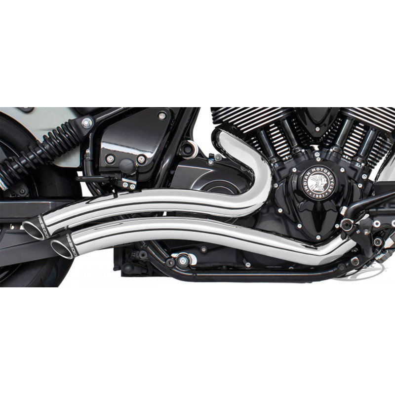 Echappement Freedom Performance Sharp Curve Radius pour Indian Thunderstroke IIN00436 Pièces pour Harley-Davidson