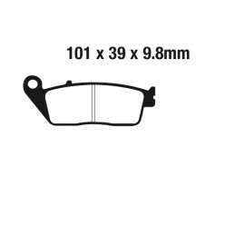 Plaquettes de frein EBC pour Indian OEM 2203679  Pièces pour Indian