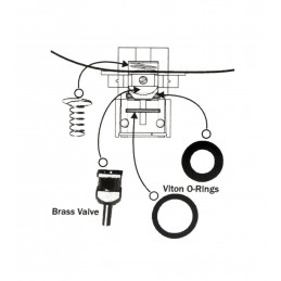 Kit de réparation de clapet anti retour de durit d'injection 747362 Pompes a  Essence