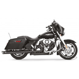 Collecteur d’échappement noir Freedom Performance Tuck & Under 735711 Pièces pour Harley-Davidson