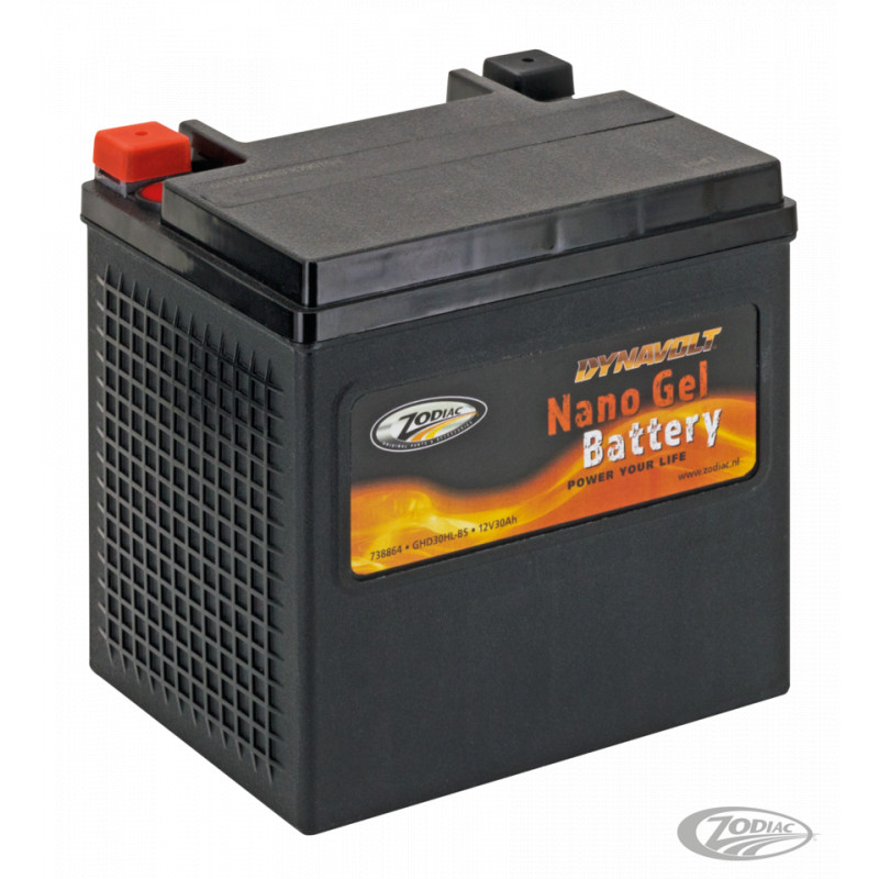 Batterie Dynavolt Nano Gel remplace les YTX30-L, 30AH, 520CA, 416CCA OEM 66010-97B 738864 Batteries DynaVolt Nano Gel
