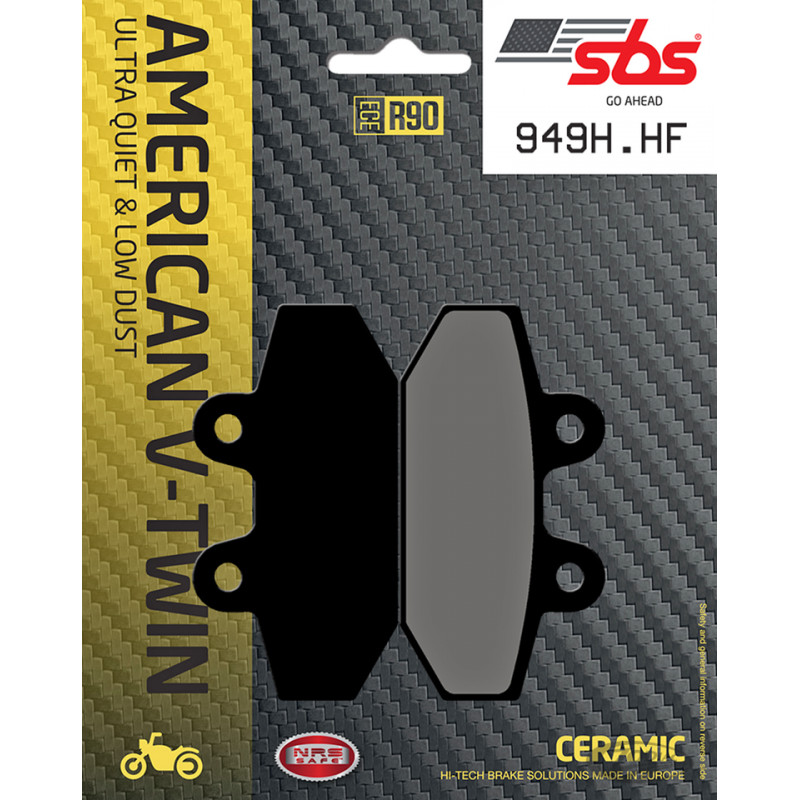 Plaquettes de frein arrière SBS OEM 41300197 789432 Plaquettes de frein arrière pour étrier d'origine