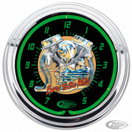 Horloge murale Zodiac néon Panhead 999969 Pièces pour Harley-Davidson