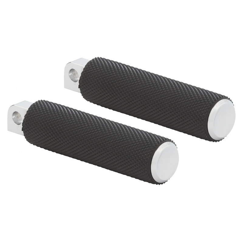 Repose pieds Arlen Ness Fusion Knurled Rubber chromés A07924 Repose-Pieds Repose pieds Arlen Ness Fusion Knurled Rubber chromés A07924 Repose-Pieds