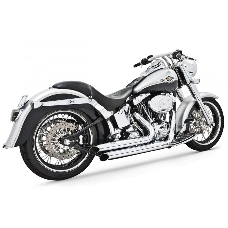 Echappement homologué Freedom Performance Declaration Turn Out chromé 764578 Ligne pour Softail
