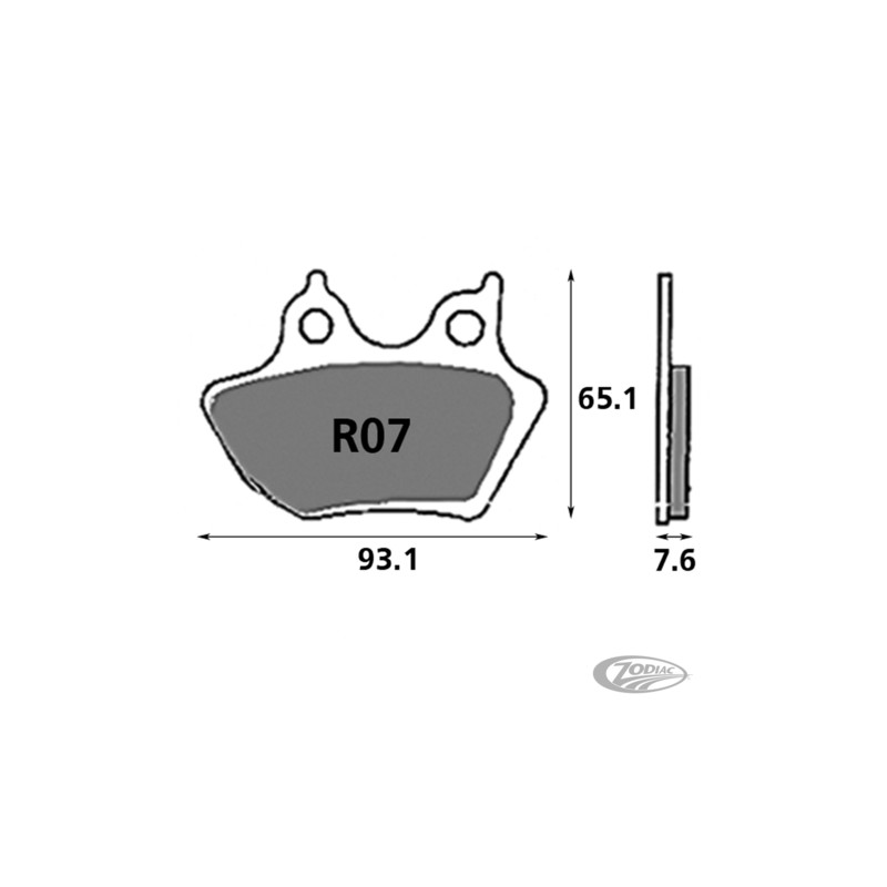 Plaquettes de frein arrière EBC tout métallique OEM 44082-00 743008 Plaquettes de frein arrière pour étrier d'origine