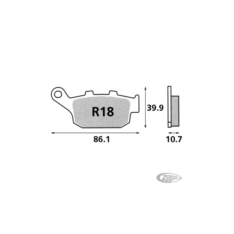 Plaquettes de frein arrière SBS Excel Sinter Street OEM 42385-98Y 231801 Plaquettes de frein arrière pour étrier d'origine