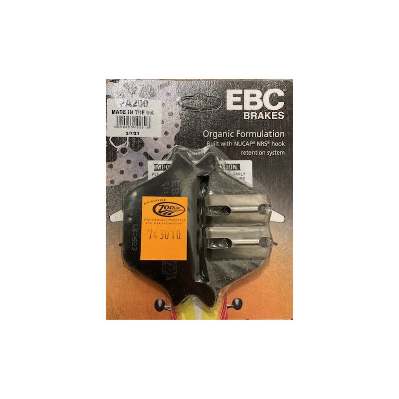Plaquettes de frein arrière EBC Mix Organique/Aramide OEM 44209-87 743010 Plaquettes de frein arrière pour étrier d'origine