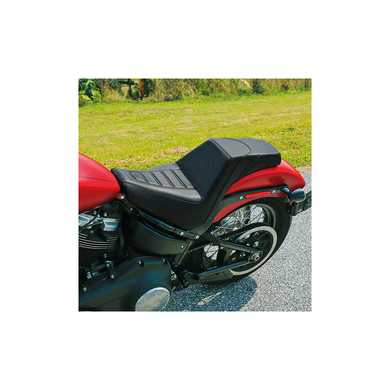 Selle CC Rider Step-up pleated pour Milwaukee Eight 770821 Selles pour Milwaukee Eight Softail