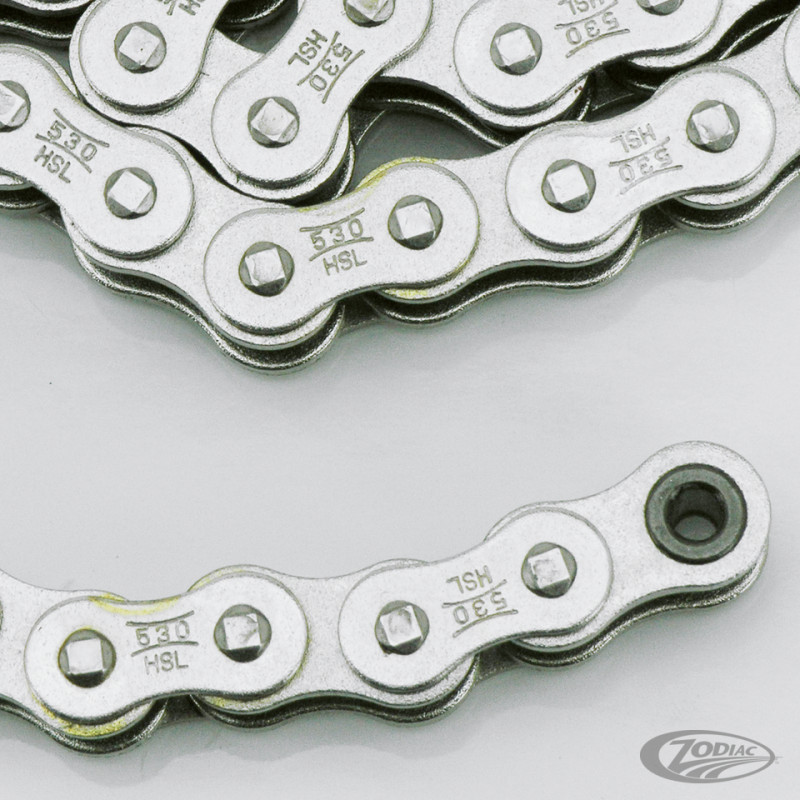 Chaine Tsubaki 530 Delta Nickelée autolubrifiante 235162 Chaines Secondaires