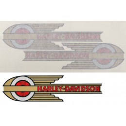 Autocollants de réservoir style 1936 à 1946 (OEM 61773-36 & 61775-36) 745891 Pièces pour Harley-Davidson