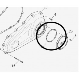 Joint de trappe d'embrayage OEM 25701080 790026 Primaire pour Harley-Davidson Softail M8 2018-2025
