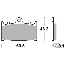 Plaquettes de frein SBS 711797 Plaquettes aftermarket