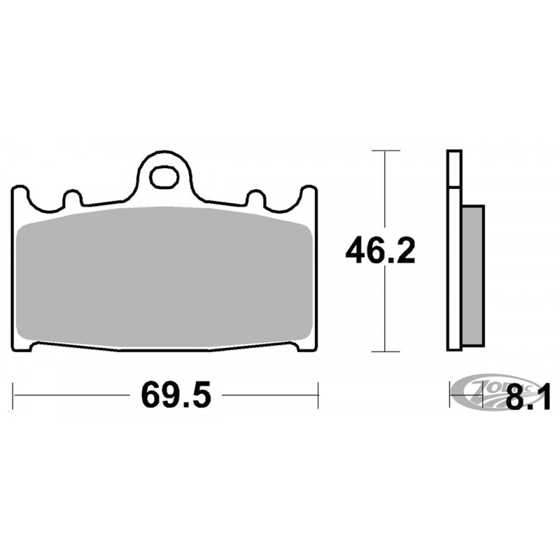 Plaquettes de frein SBS 711797 Pièces pour Harley-Davidson