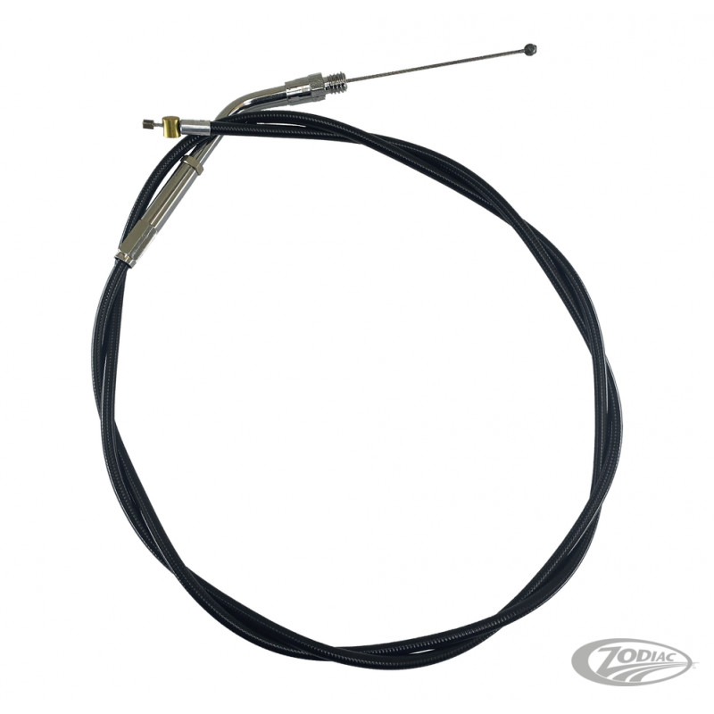 Cable de gaz aller Barnett noir pour carburateur S&S Super E et G avec tirage 1986-1995 fileté 710284 Cables de gaz et embrayage