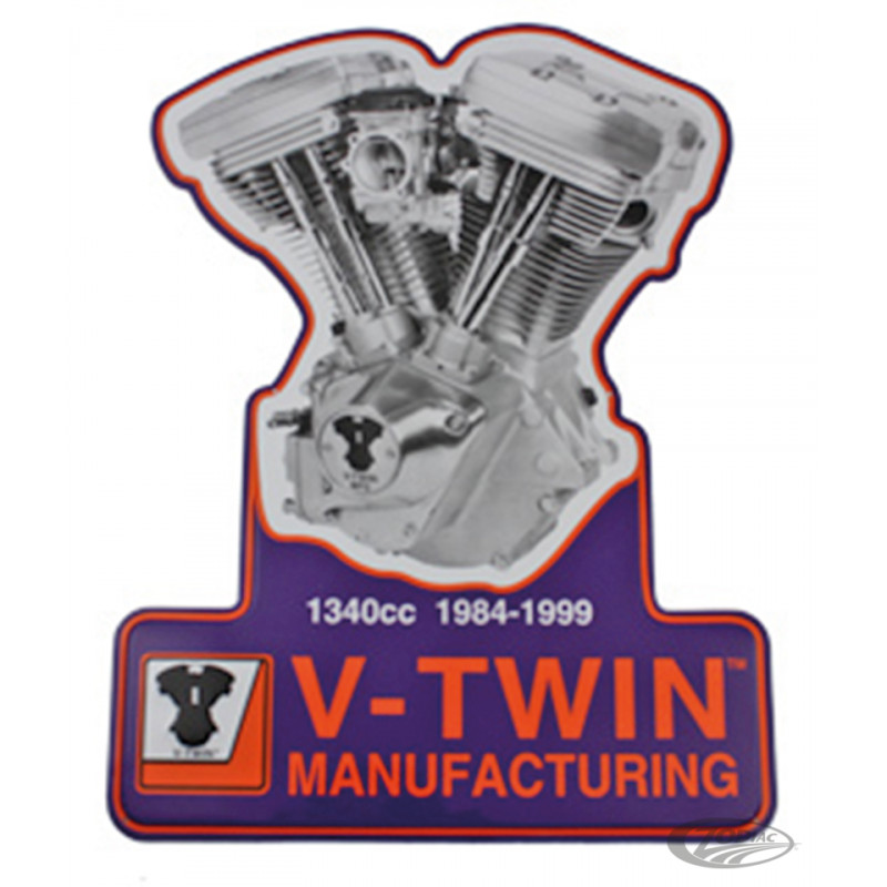 Plaque métal avec moteur 1340 Evolution Big Twin 789738 Plaques métal avec moteurs Harley-Davidson