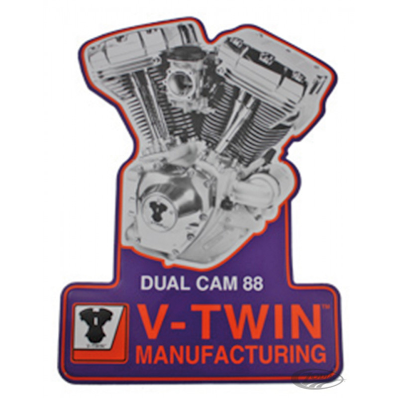Plaque métal avec moteur Twin Cam 789739 Plaques métal avec moteurs Harley-Davidson