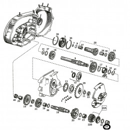 Roulement d'arbre secondaire fermé OEM 35960-54 231809 Boites de Vitesse