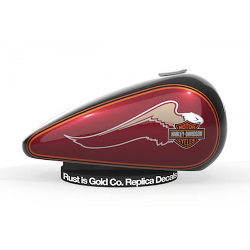 Répliques de stickers de réservoir obsolètes Rust is Gold Co 777152 Stickers et emblemes de Reservoir