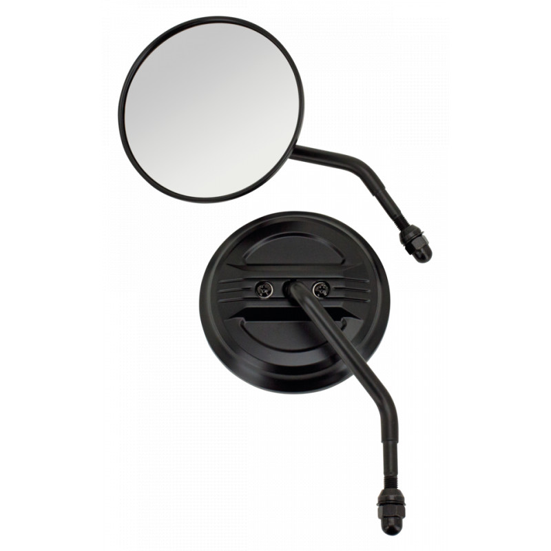 Rétroviseurs noirs Zodiac AIRFOIL pour Harley-Davidson 270011 Rétroviseurs