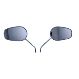Rétroviseurs chromés Zodiac SIDEWINDER pour Harley-Davidson 270827 Rétroviseurs