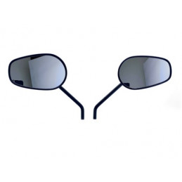 Rétroviseurs noirs Zodiac SIDEWINDER pour Harley-Davidson 270828 Rétroviseurs