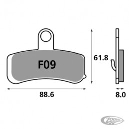 Plaquettes de frein avant Galfer métal fritté OEM 44082-08 758482 Plaquettes de frein avant pour étrier d'origine