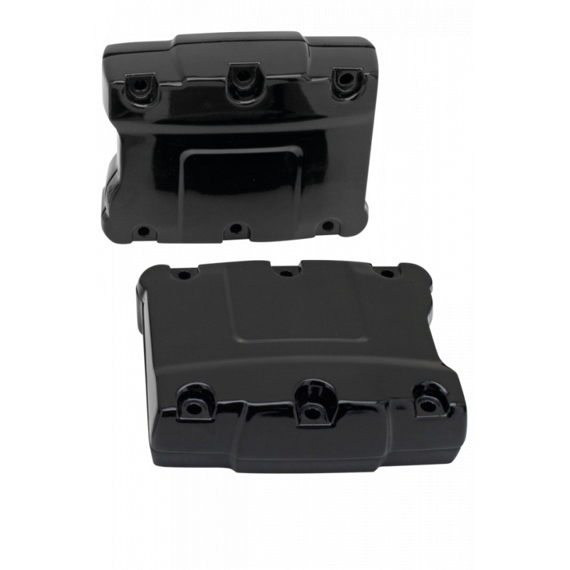 Boitiers caches culbuteurs Twin Cam noirs brillant (OEM supérieur 17707-11 et OEM inférieur 17709-11) 789594 Cache Culbuteur Boitiers caches culbuteurs Twin Cam noirs brillant (OEM supérieur 17707-11 et OEM inférieur 17709-11) 789594 Cache Culbuteur