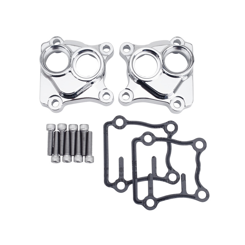 Caches poussoirs pour Twin Cam chromés (OEM 17964-99 & 17966-99) 782037 Cache Culbuteur