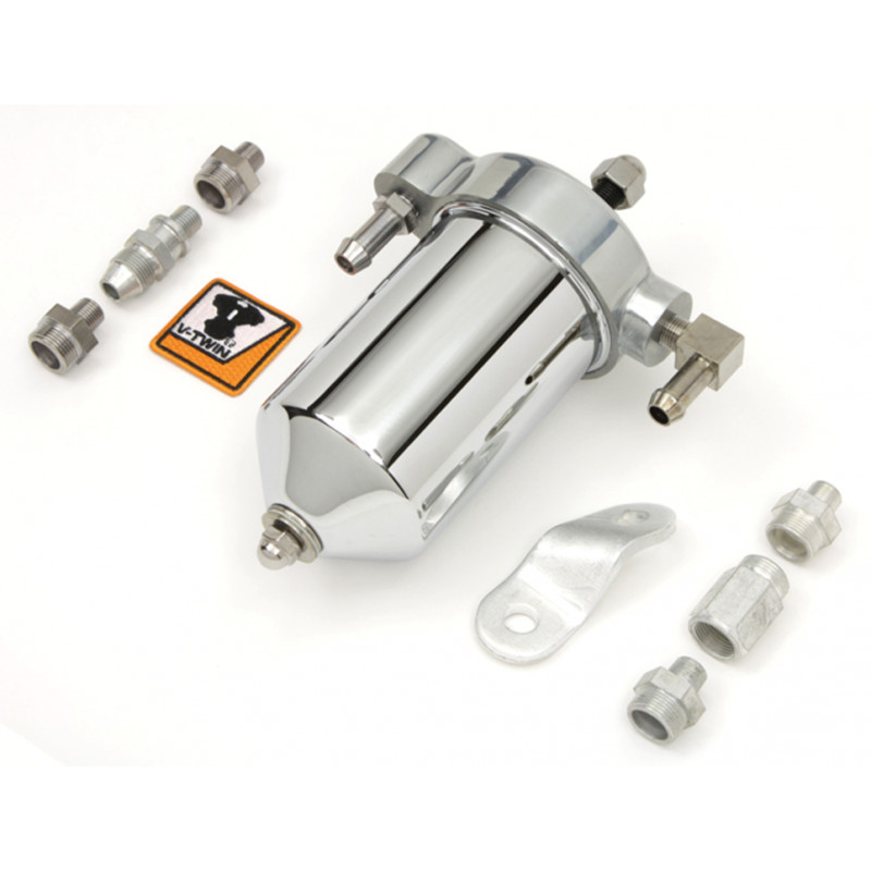 Kit filtre à huile OEM 63800-48 avec haut poli et corps chromé 789985 Filtres a  Huile