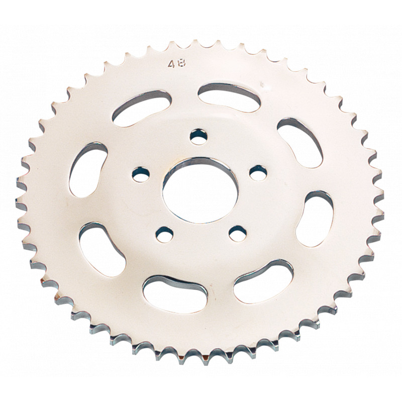 Couronne arrière chromée 48 dents 201559 Pièces pour Harley-Davidson