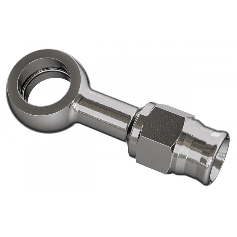 Embout Banjo inox droit long avec écrou et olive Goodridge 741762 Raccords de frein