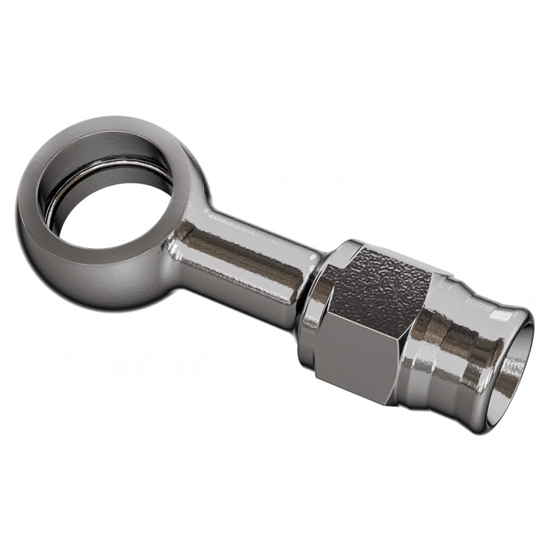 Embout Banjo inox droit long avec écrou et olive Goodridge 237524 Raccords de frein