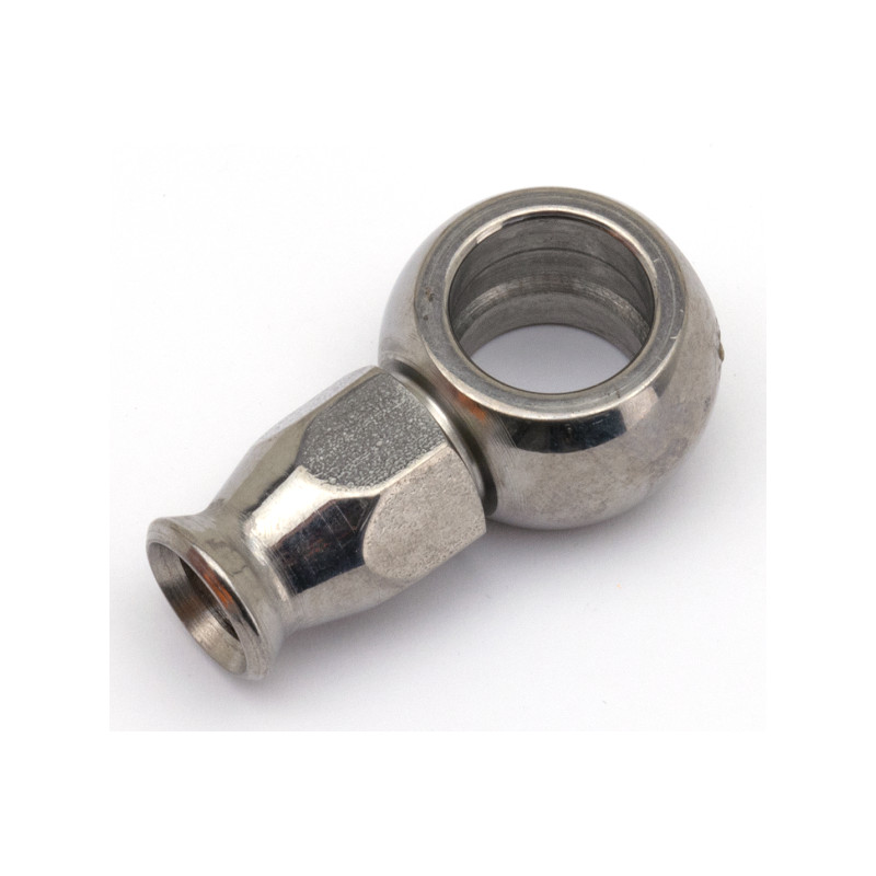 Embout Banjo inox droit court avec écrou et olive Goodridge 741085 Raccords de frein