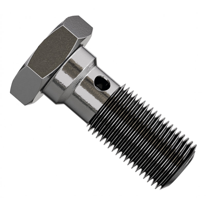 Vis banjo inox 3/8 UNF longue 741091 Raccords de frein