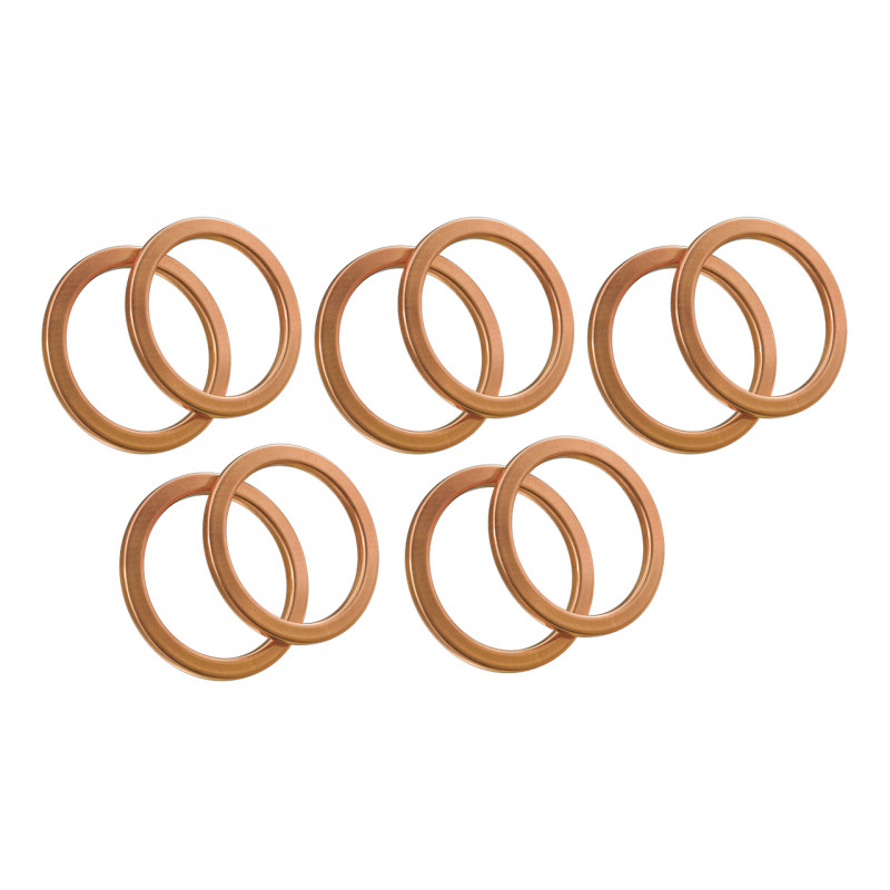 Rondelles joint cuivre pour banjo 3/8 (10mm) OEM 41732-04, 41751-06A 232150 Raccords de frein