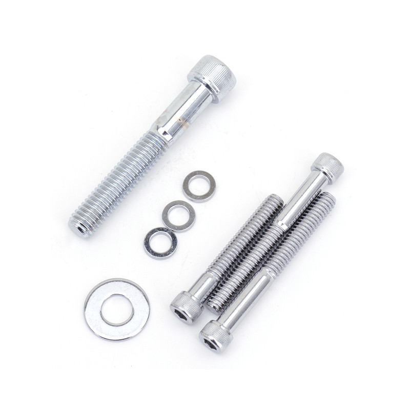 Kit vis chromé de carter de poulie pour Sportster 757569 Visserie et boulonnerie américaine